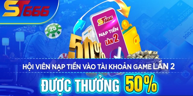 Hướng dẫn nhận ưu đãi thưởng nạp lần 2