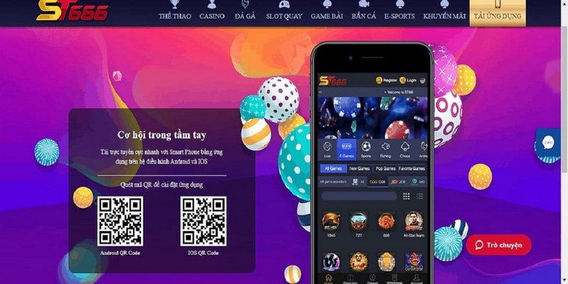 Thực hiện theo hướng dẫn tải App ST666