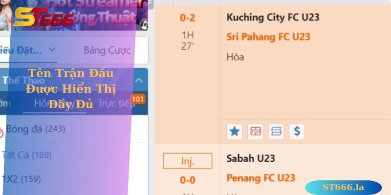 Các lưu ý khi xem bảng cược bóng đá ST666 